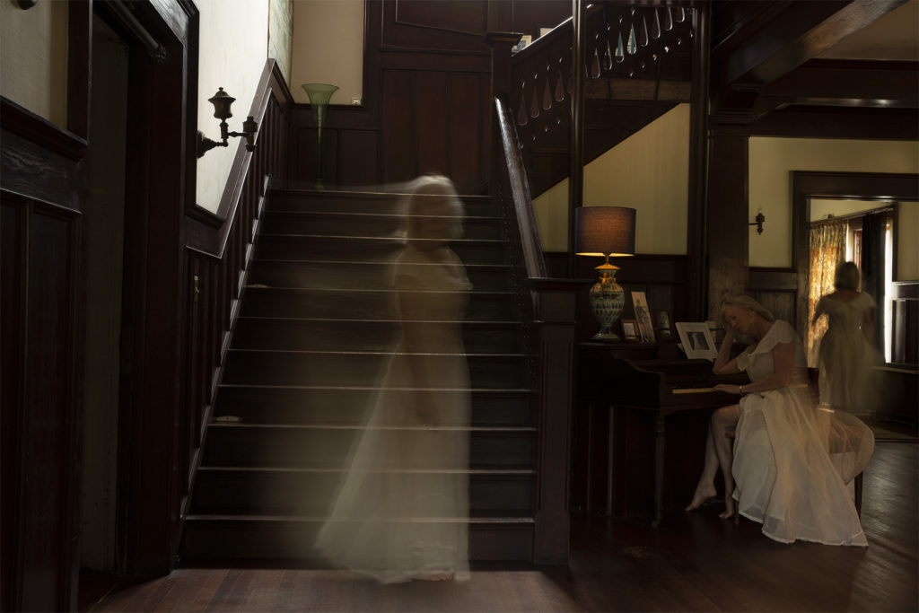 Ghostly image Old Mansion